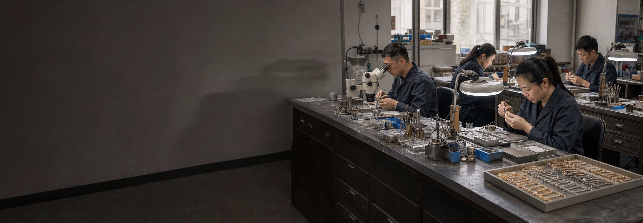 JBY lab-grown diamond jewelry manufacturing workshop